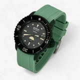 Bracelet Fifty Fathoms Green Abyss Caoutchouc Uni: Vert