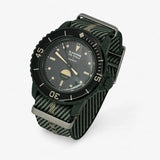 Bracelet Fifty Fathoms Green Abyss Autres: Cuir Nato Toile Acier Nato: Vert Beige