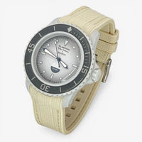 Bracelet Fifty Fathoms Antarctic Ocean Caoutchouc Premium modèle 1: Beige Beige