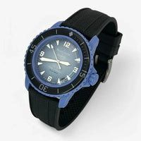 Bracelet Fifty Fathoms Atlantic Ocean Caoutchouc Premium: Noir