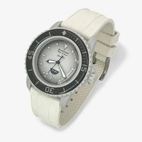 Bracelet Fifty Fathoms Antarctic Ocean Caoutchouc Premium: Blanc