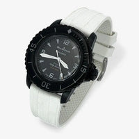 Bracelet Fifty Fathoms Ocean of Storm Caoutchouc Premium: Blanc