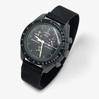 Bracelet MoonSwatch en Acier Design Mercury: Noir