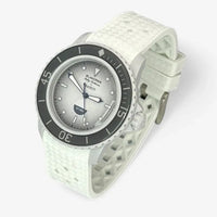 Bracelet Fifty Fathoms Antarctic Ocean Caoutchouc A carreaux: Blanc