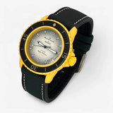 Bracelet Fifty Fathoms Pacific Ocean Caoutchouc Mixte caoutchouc nylon : Noir Blanc