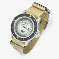 Bracelet Fifty Fathoms Antarctic Ocean Autres: Cuir Nato Toile Acier Nato uni: Beige Clair