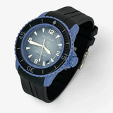 Bracelet Fifty Fathoms Atlantic Ocean Caoutchouc Premium uni: Noir