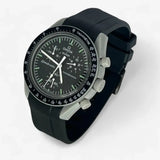 Bracelet Moonswatch Mission to the Moon Caoutchouc