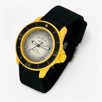 Bracelet Fifty Fathoms Pacific Ocean Autres: Cuir Nato Toile Acier Nato tressé: Noir