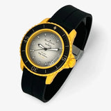 Bracelet Fifty Fathoms Pacific Ocean Caoutchouc A clips: Noir