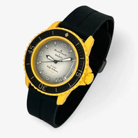 Bracelet Fifty Fathoms Pacific Ocean Caoutchouc A clips: Noir + Boucle Noire