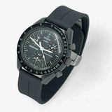 Bracelet Moonswatch Mission to Mercury Caoutchouc Clips : Gris