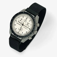 Bracelet MoonSwatch en Acier Design 1965: Noir