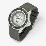 Bracelet Fifty Fathoms Antarctic Ocean Caoutchouc Uni: Gris