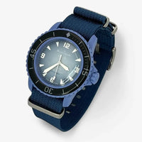 Bracelet Fifty Fathoms Atlantic Ocean Autres: Cuir Nato Toile Acier Nato uni: Bleu Marine