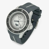 Bracelet Fifty Fathoms Antarctic Ocean Caoutchouc 1 Bande: Gris Blanc