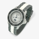 Bracelet Fifty Fathoms Antarctic Ocean Caoutchouc Design: Gris Blanc