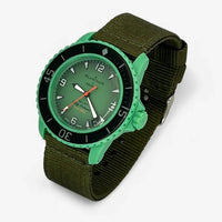 Bracelet Fifty Fathoms Indian Ocean Autres: Cuir Nato Toile Acier Nato uni: Vert olive