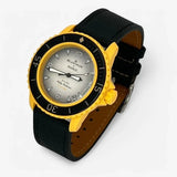 Bracelet Fifty Fathoms Pacific Ocean Autres: Cuir Nato Toile Acier Cuir texturé: Noir