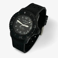 Bracelet Fifty Fathoms Ocean of Storm Caoutchouc A carreaux: Noir