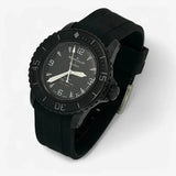 Bracelet Fifty Fathoms Ocean of Storm Caoutchouc Uni: Noir