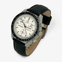 Bracelet Omega x Swatch Moonswatch 1965 Autres: Cuir Nato Acier Toile Cuir uni: Noir