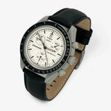 Bracelet Omega x Swatch Moonswatch 1965 Autres: Cuir Nato Acier Toile Cuir uni: Noir