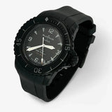 Bracelet Fifty Fathoms Ocean of Storm Caoutchouc Premium uni: Noir + Boucle Noire