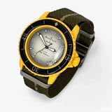 Bracelet Fifty Fathoms Pacific Ocean Autres: Cuir Nato Toile Acier Nato: Vert Beige