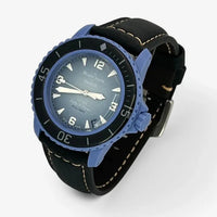 Bracelet Fifty Fathoms Atlantic Ocean Autres: Cuir Nato Toile Acier Cuir clair: Noir