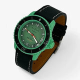 Bracelet Fifty Fathoms Indian Ocean Autres: Cuir Nato Toile Acier Cuir texturé: Noir Blanc