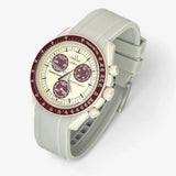 Bracelet Moonswatch Mission to Pluton Caoutchouc Premium uni : Gris