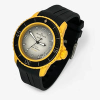 Bracelet Fifty Fathoms Pacific Ocean Caoutchouc Uni premium: Noir