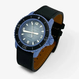 Bracelet Fifty Fathoms Atlantic Ocean Autres: Cuir Nato Toile Acier Cuir texturé: Noir + Boucle Noire