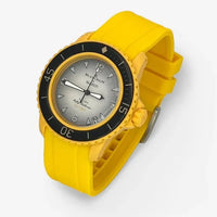 Bracelet Fifty Fathoms Pacific Ocean Caoutchouc Uni: Jaune