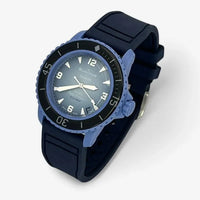 Bracelet Fifty Fathoms Atlantic Ocean Caoutchouc Premium FKM: Bleu Marine