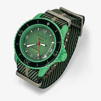 Bracelet Fifty Fathoms Indian Ocean Autres: Cuir Nato Toile Acier Nato: Vert Beige