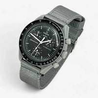 Bracelet Moonswatch Mission to the Moon Autre : Cuir Nato Acier Toile Nato Uni : Gris 1
