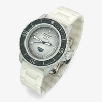 Bracelet Fifty Fathoms Antarctic Ocean Autres: Cuir Nato Toile Acier Acier 1: Blanc