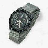 Bracelet Moonswatch Mission to Mercury Autre : Cuir Nato Acier Toile Nato Uni : Gris