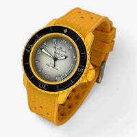 Bracelet Fifty Fathoms Pacific Ocean Caoutchouc A carreaux: Jaune