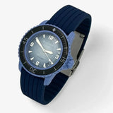 Bracelet Fifty Fathoms Atlantic Ocean Caoutchouc Nervuré: Bleu Marine