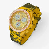 Bracelet Moonswatch Mission to the Sun Caoutchouc Militaire: Jaune