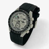 Bracelet MoonSwatch en Caoutchouc Premium Design Earthphase: Noir