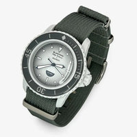 Bracelet Fifty Fathoms Antarctic Ocean Autres: Cuir Nato Toile Acier Nato uni: Gris