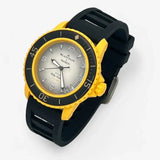 Bracelet Fifty Fathoms Pacific Ocean Caoutchouc Silicone: Noir