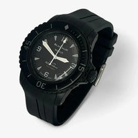 Bracelet Fifty Fathoms Ocean of Storm Caoutchouc Premium uni: Noir