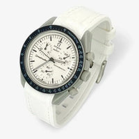 Bracelet Omega x Swatch Moonswatch 1965 Caoutchouc Premium: Blanc