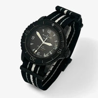 Bracelet Fifty Fathoms Ocean of Storm Autres: Cuir Nato Toile Acier Swatch x Blancpain