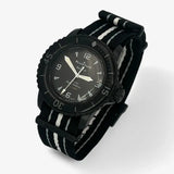 Bracelet Fifty Fathoms Ocean of Storm Autres: Cuir Nato Toile Acier Swatch x Blancpain